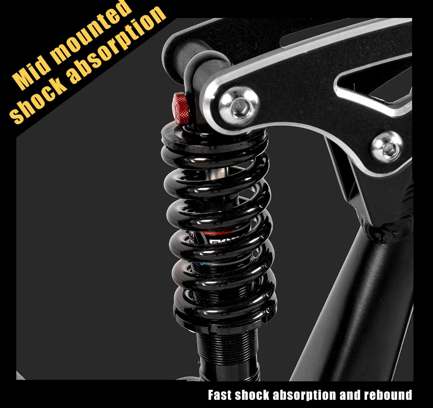 CMACEWHEEL AL26 MAX 500W*2 Kaksimoottorinen 26" Sähkövuoristopyörä 816Wh EMTB 48V 17Ah Akku