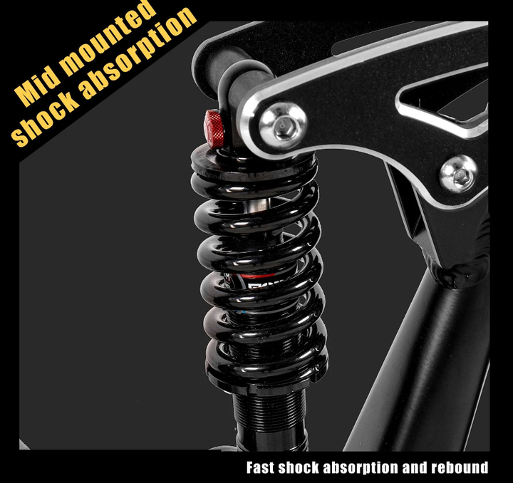 CMACEWHEEL AL26 MAX 500W*2 Kaksimoottorinen 26" Sähkövuoristopyörä 816Wh EMTB 48V 17Ah Akku