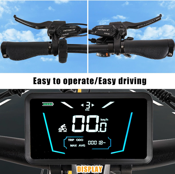 CMACEWHEEL AL26 MAX 500W*2 Kaksimoottorinen 26" Sähkövuoristopyörä 816Wh EMTB 48V 17Ah Akku