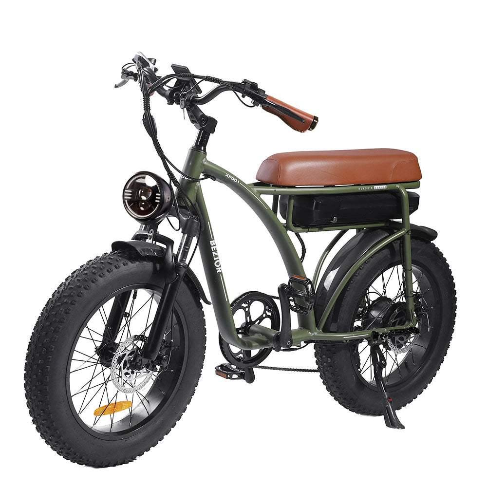 Bezior XF001 1000W 20" Fat Tire E Mountain Bike 12.5Ah E-Bike - Buybestgear