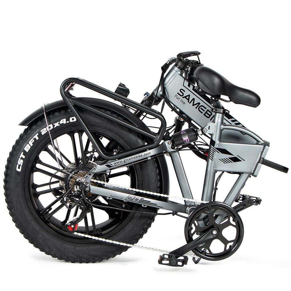 Samebike XWLX09 Silver Arrow 500W 20" Fat Bike Foldable E Mountain Bike EMTB 10Ah E-Bike - Buybestgear