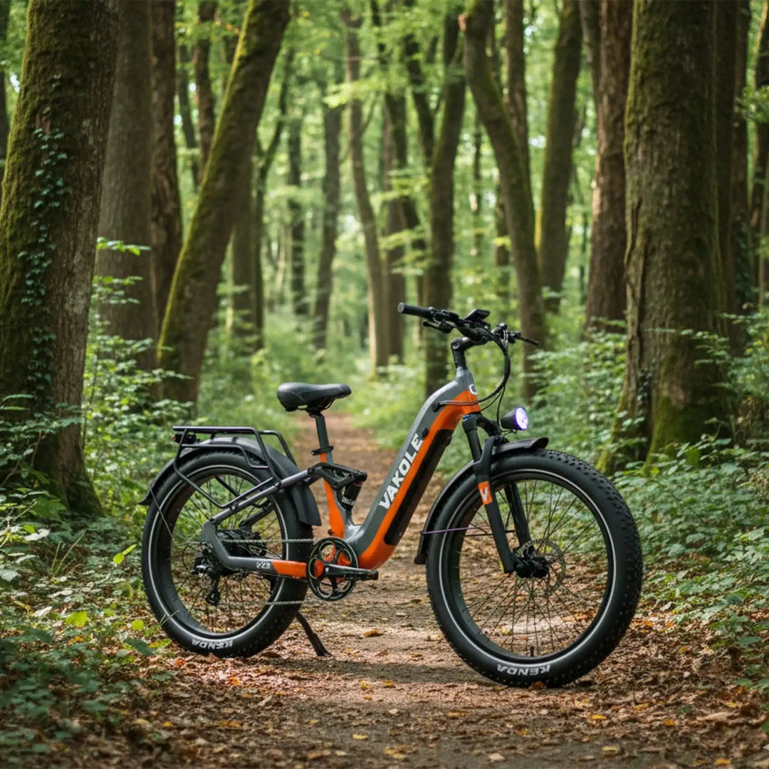 fully fatbike e bike Vakole V26 250W 26" Elektrisches Fully Fatbike 998Wh SUV E-Bike mit Dr – Buybestgear