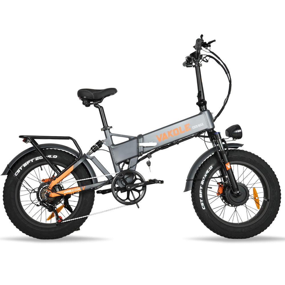 Vakole CO20 MAX 750W*2 Dual Motor 20" Fat Bike Folding Electric Bike 20Ah Samsung Battery