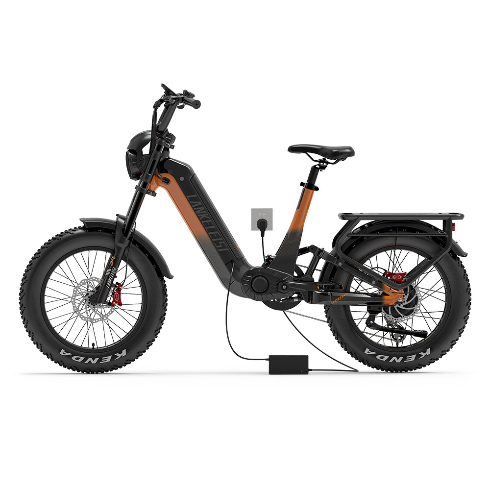 Lankeleisi RX800 Plus 1000W 20" Fat Bike Bici elettrica a sospensione completa 48V 20Ah Batteria Samsung SUV E-Bike