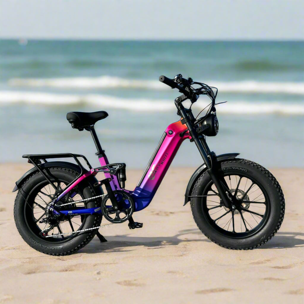 CMACEWHEEL V20 750W 20" Fat Bike Elettrica con Sensore di Coppia 960Wh SUV E-bike