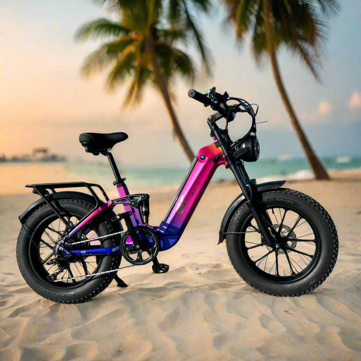CMACEWHEEL V20 750W 20" Fat Bike Elettrica con Sensore di Coppia 960Wh SUV E-bike