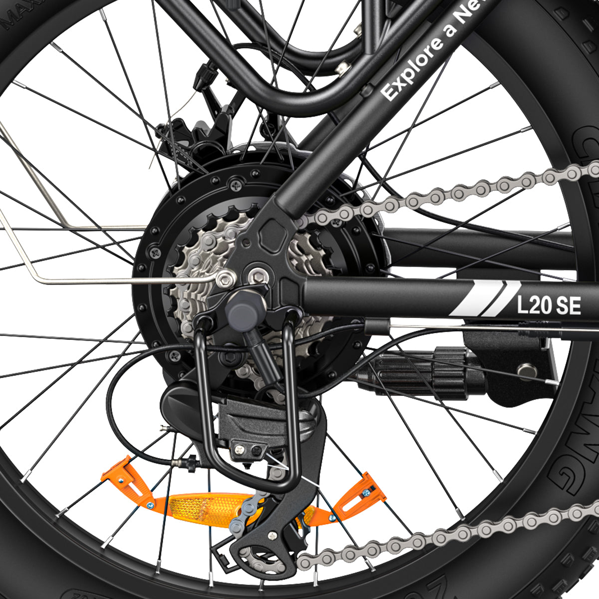 Engwe L20 SE 250W 20" Bicicleta Eléctrica Plegable de Trekking 15.6Ah Step-through E-bike [Pre-Order]