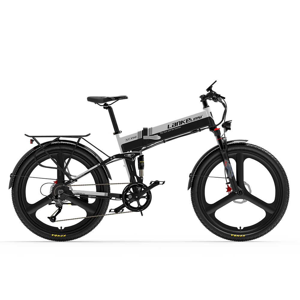 Lankeleisi XT750 Versión deportiva 500W 26" Bicicleta de montaña eléctrica plegable 12.8Ah