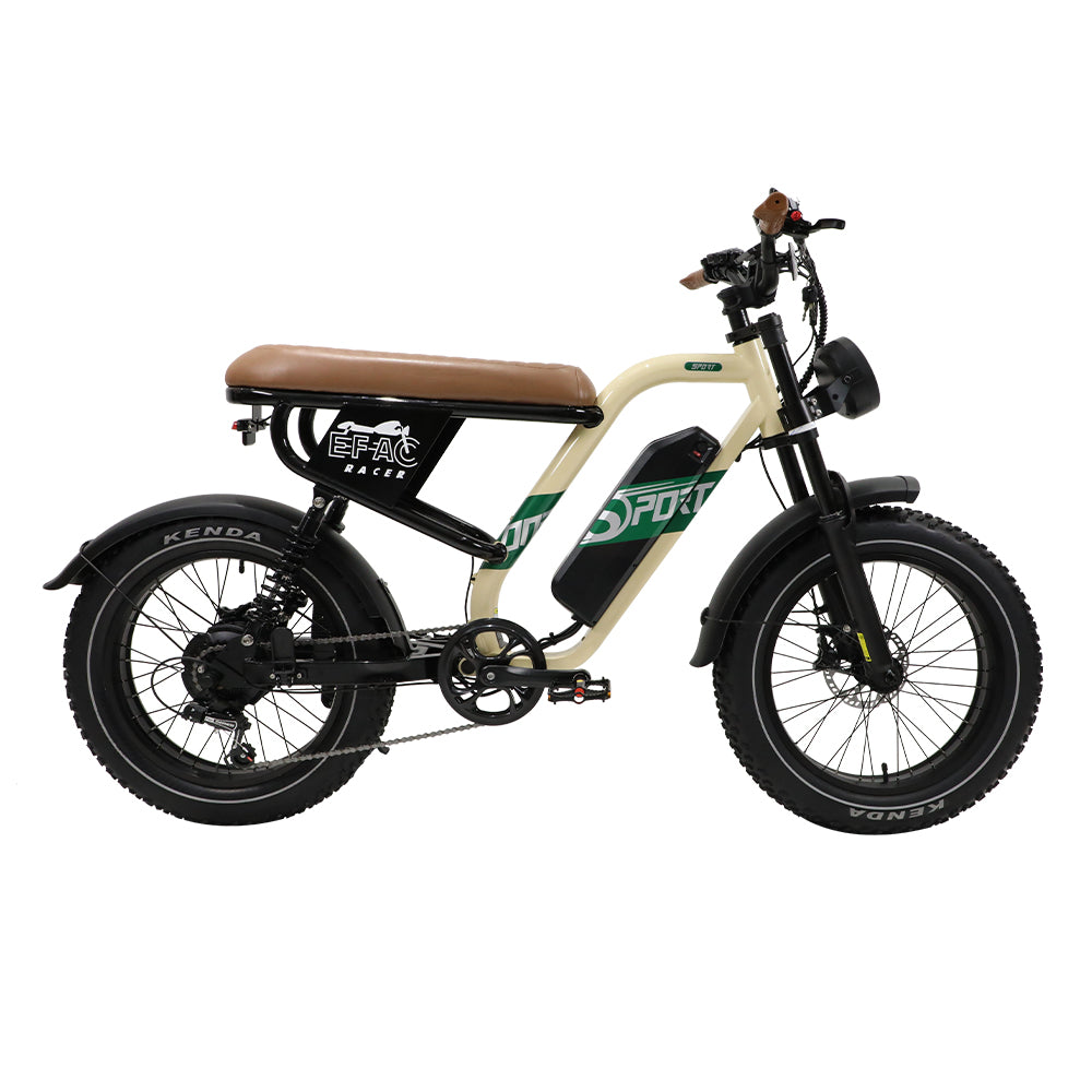 OneSport W66 500W 20" Fat Bike 648Wh VTT Électrique à Suspension Complète Batterie 48V 13.5Ah Support d'Application