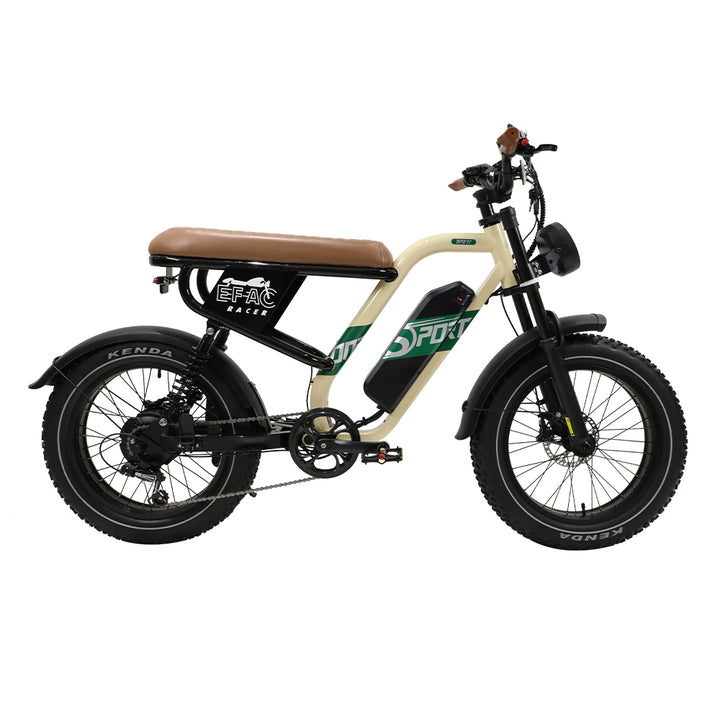 OneSport W66 500W 20" Fat Bike 648Wh VTT Électrique à Suspension Complète Batterie 48V 13.5Ah Support d'Application