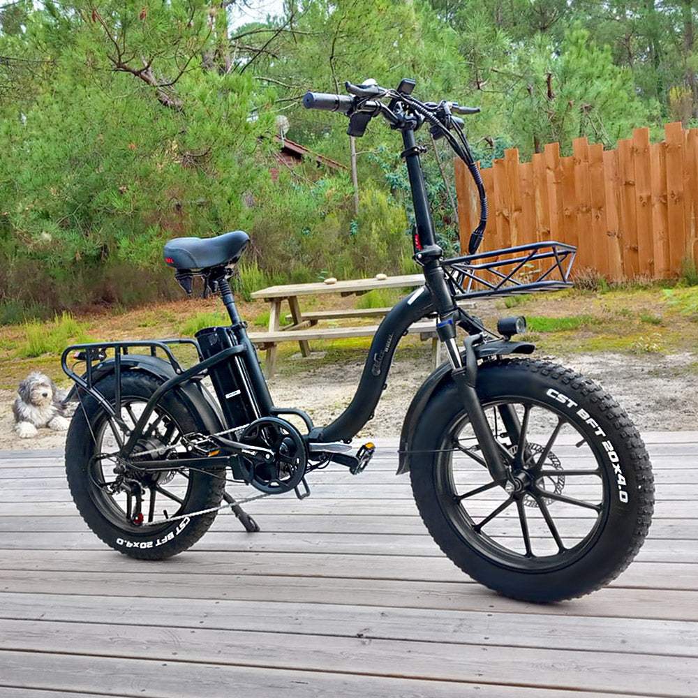 CMACEWHEEL Y20 750W 20" Step-through Folding Electric Fat Bike 18Ah