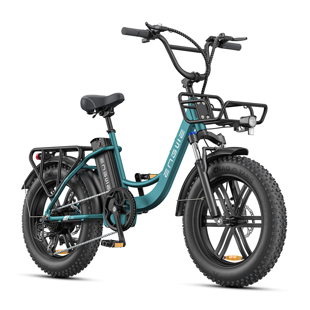 Engwe L20 BOOST 250W 20" Fat Bike 624Wh Átlépő E-kerékpár Nyomatékérzékelővel 48V 13Ah Akkumulátorral