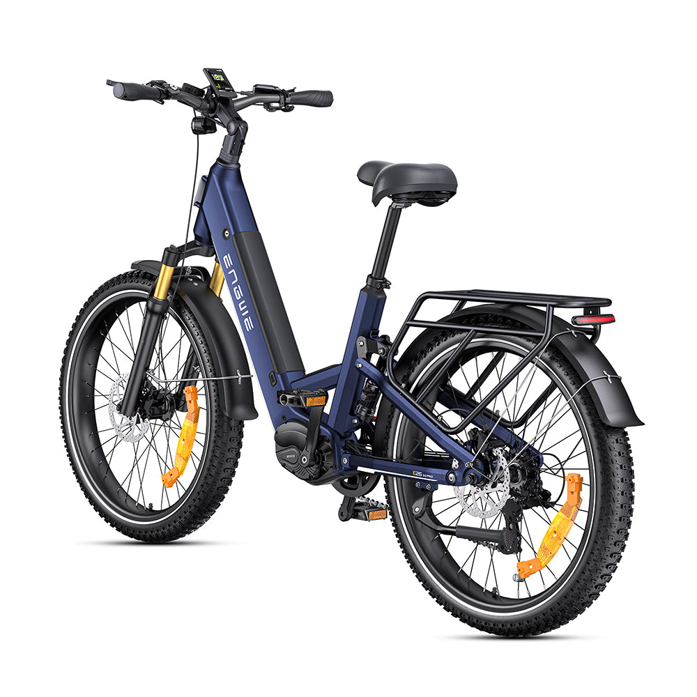 Engwe E26 3.0 Pro 250W Mivice Mid-Drive All Terrain SUV Smart E-Bike with Full Suspension 48V 15Ah Battery