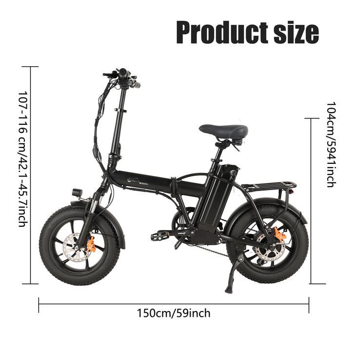 CMACEWHEEL AC16 350W 16" faltbares Elektrofahrrad City E-Bike 18Ah