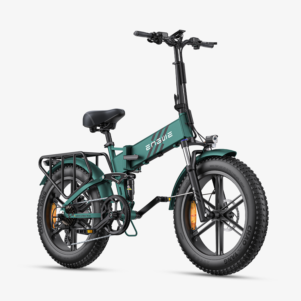 Engwe Engine Pro 2.0 750W 20" Fat Bike opvouwbare e-mountainbike met koppelsensor 52V 16Ah batterij