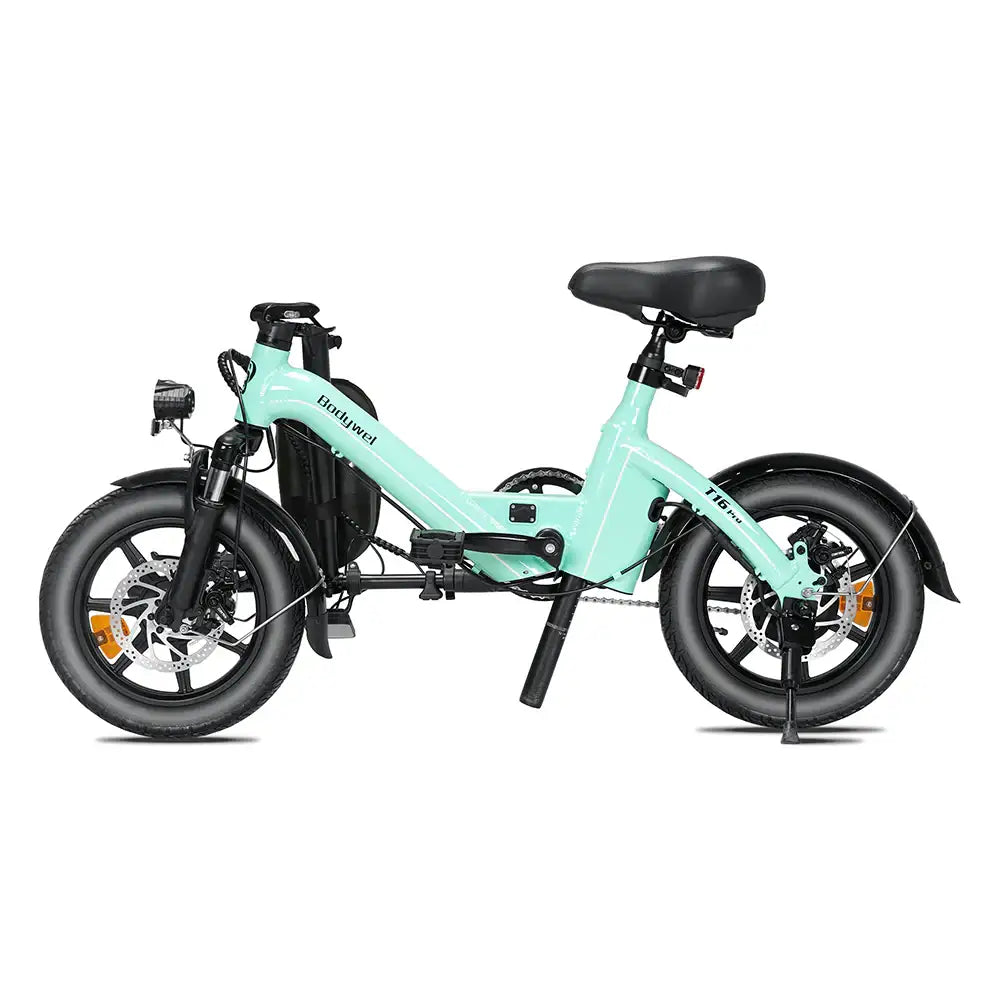 e bike mini fahrrad Bodywel T16 Pro 14" Klapprad Elektrisches Fahrrad 280Wh Mini E-Bike Un – Buybestgear
