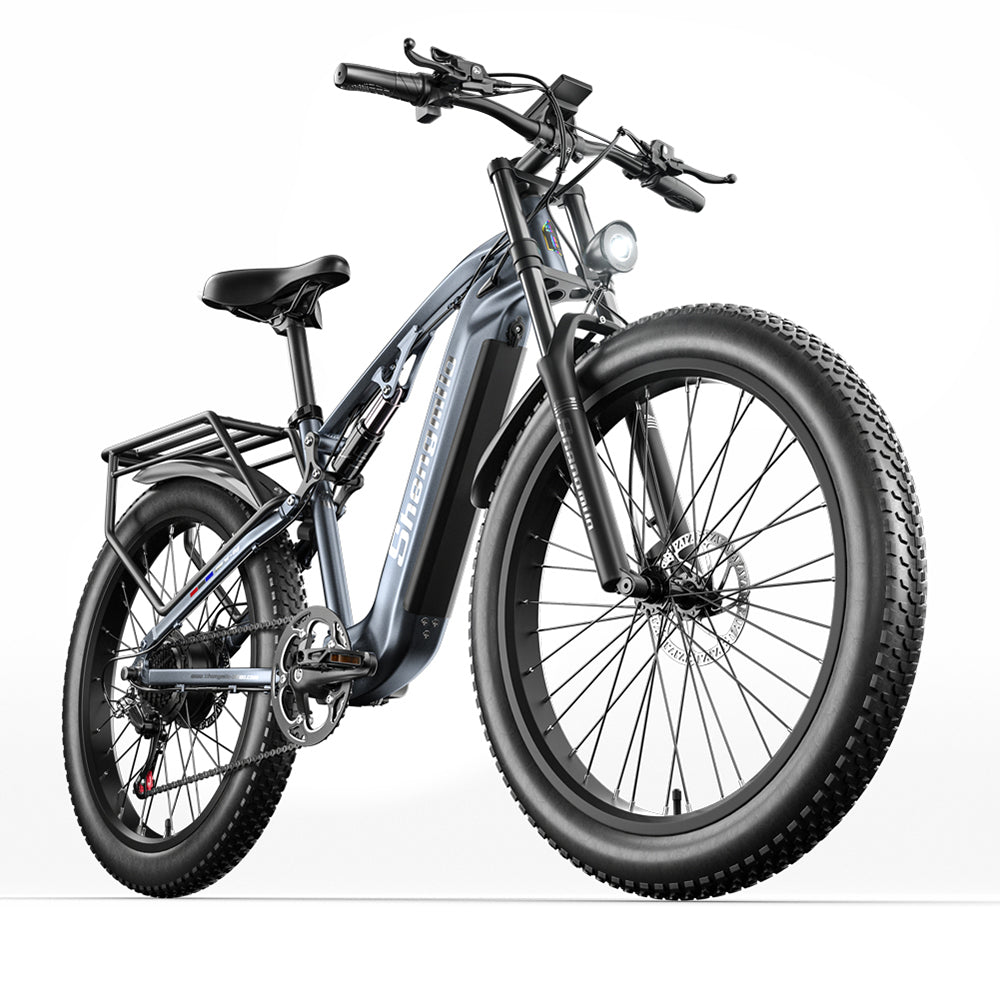 Shengmilo MX05 500W 26" Bafang Motor Fat Bike E-Mountain Bike EMTB 17.5Ah Batterie Samsung