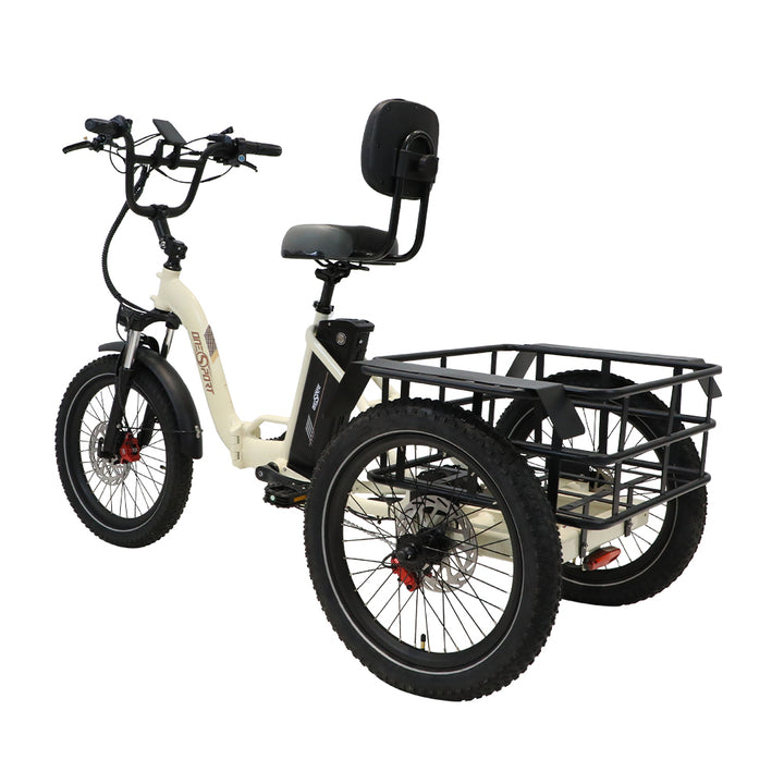 Onesport OT30 500W 20" Triciclo Elettrico Pieghevole per Carico 624Wh E-bike 48V 13Ah Batteria