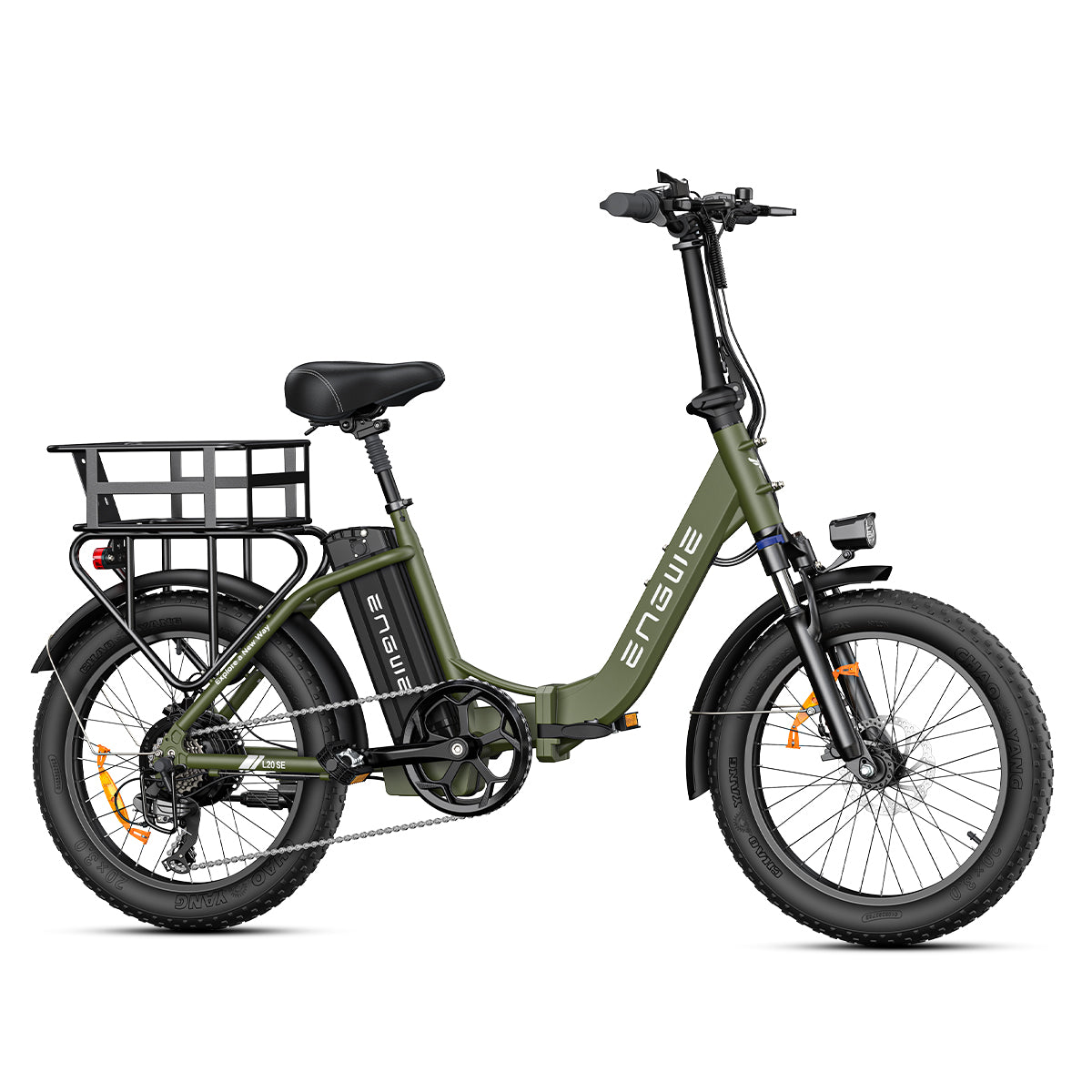 Engwe L20 SE 20" 250W Vélo électrique VTC Pliable 15.6Ah Batterie E-bike avec Cadre Ouvert