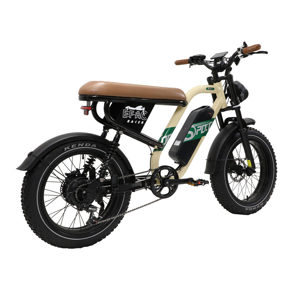 OneSport W66 500W 20" Fat Bike 648Wh VTT Électrique à Suspension Complète Batterie 48V 13.5Ah Support d'Application
