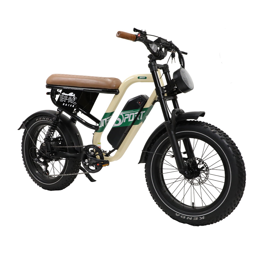 OneSport W66 500W 20" Fatbike 648Wh teljes felfüggesztésű elektromos kerékpár 48V 13.5Ah akkumulátorral Támogató alkalmazás
