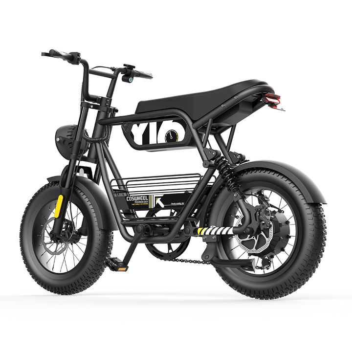 Coswheel Y16 16" Fat Bike z pełnym zawieszeniem, elektryczny rower górski EMTB 720 Wh