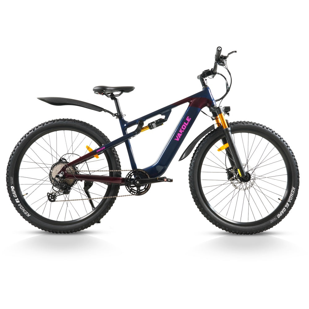 Vakole EMT29 12s 250W 29" E-Mountain Bike 691Wh Cross-Country Full Suspension EMTB with Torque Sensor 48V 14.4Ah Battery