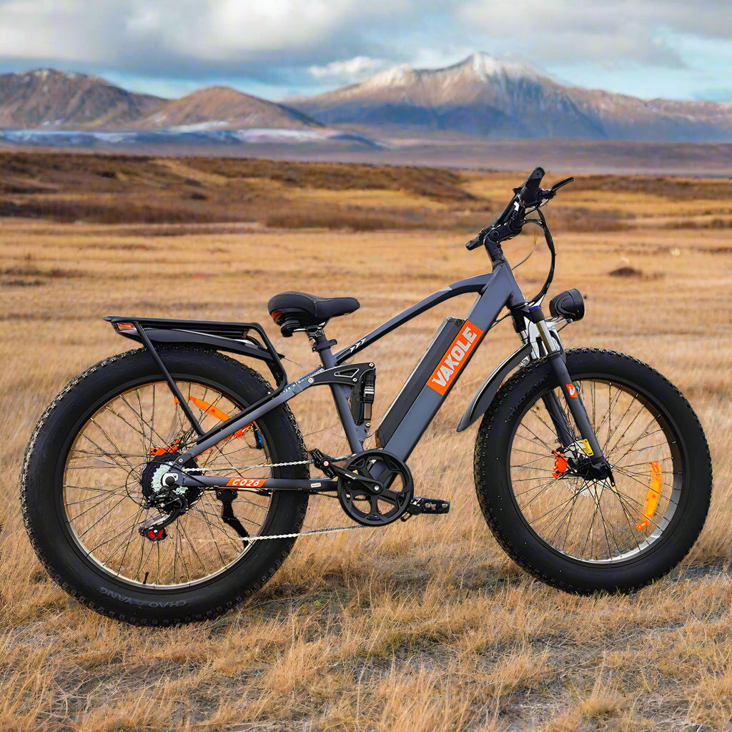 Vakole CO26 750W 26" Fat Bike 768Wh teljes felfüggesztésű elektromos hegyikerékpár 48V 16Ah akkumulátorral