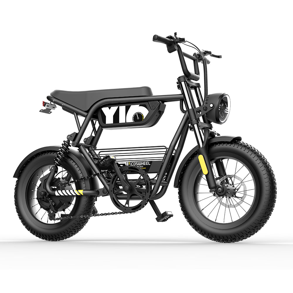 Coswheel Y16 16" Fat Bike z pełnym zawieszeniem, elektryczny rower górski EMTB 720 Wh