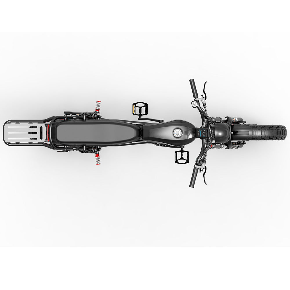 Lankeleisi X-Black Knight 1000W*2 Dual Motor 20" Fat Bike Fully E-Mountainbike 45Ah Samsung Batterij E-MTB