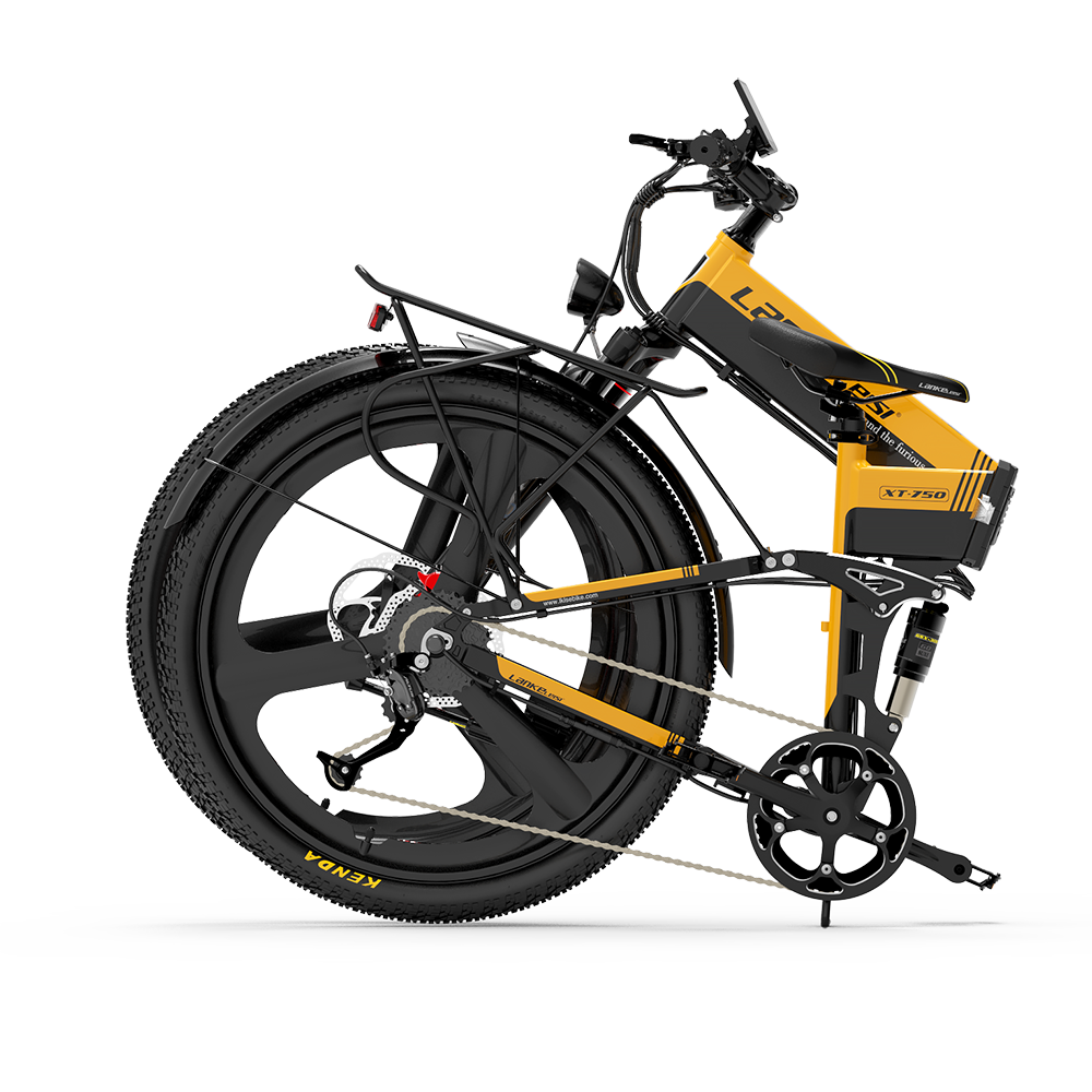 Lankeleisi XT750 Versión deportiva 500W 26" Bicicleta de montaña eléctrica plegable 12.8Ah