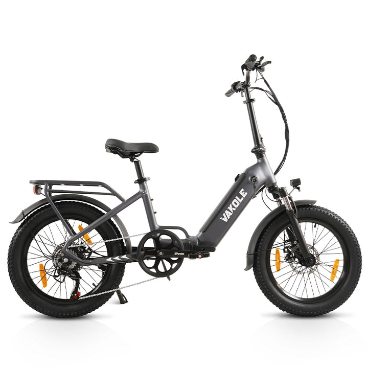 Vakole VT4 Versión 2025 Bicicleta Eléctrica Plegable de 250W de 20" Bicicleta Eléctrica Compacta de Cuadro Bajo con Batería de 36V 13Ah 468Wh