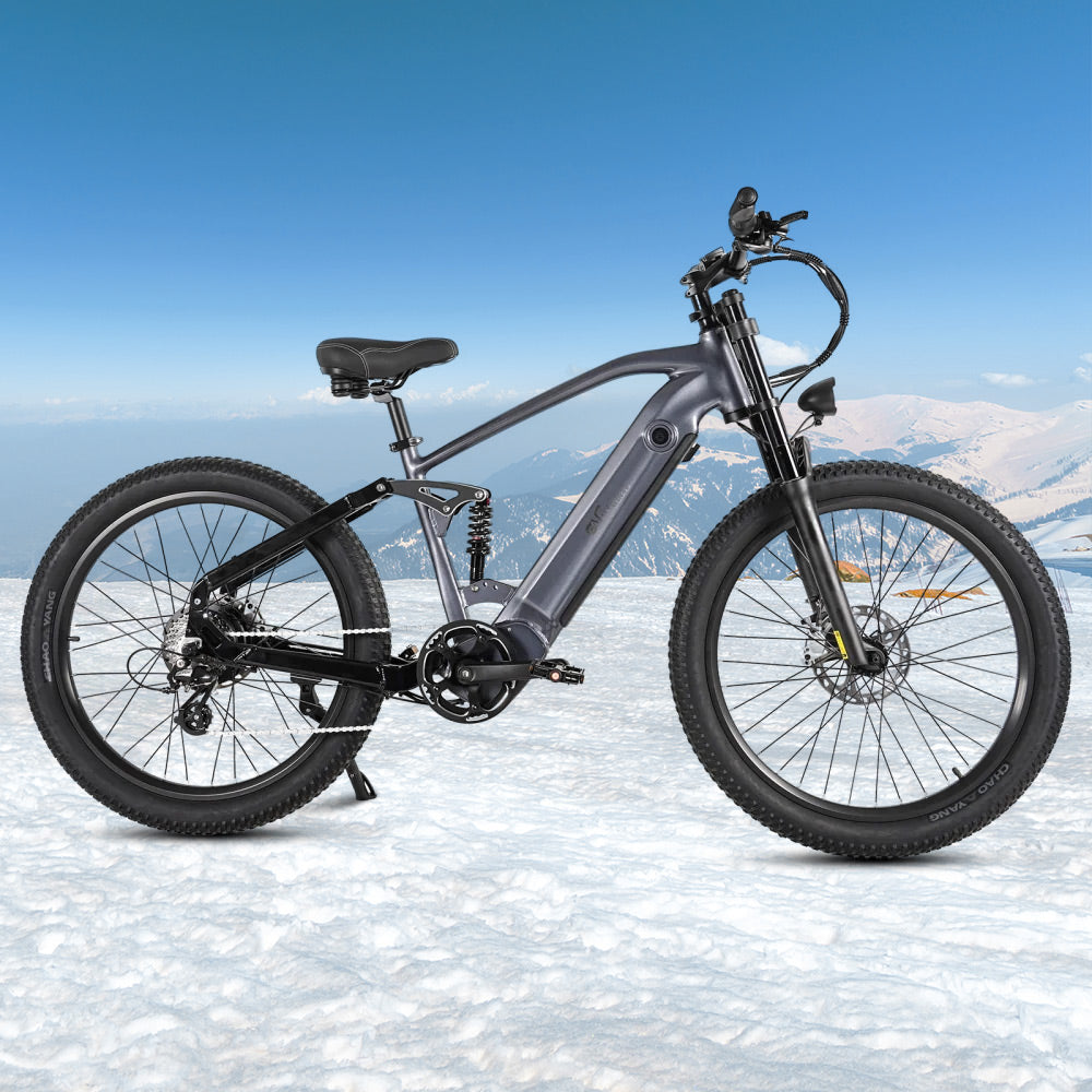 CMACEWHEEL AL26 250W 26" SUV Bicicleta de Montaña Eléctrica con Sensor de Torsión 48V 17Ah Batería