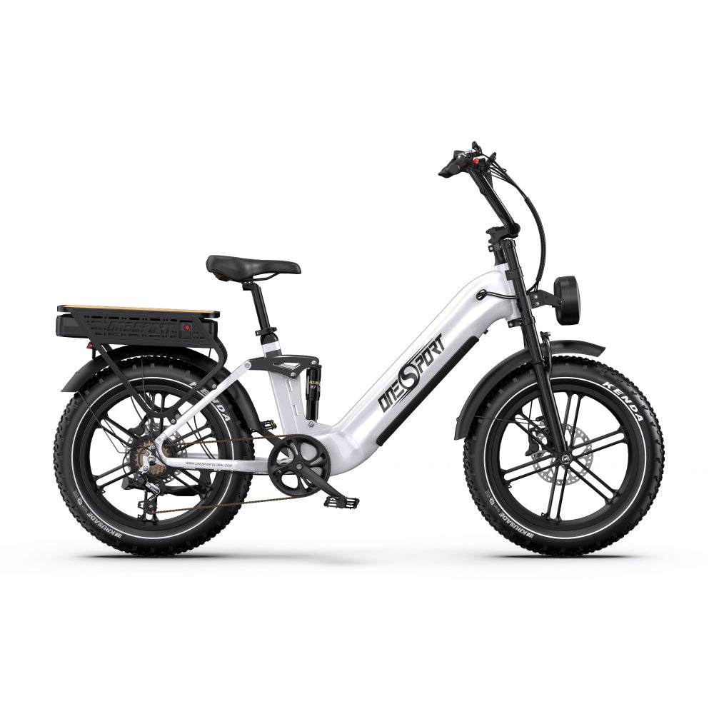 Onesport OT08 Pro 500W 20" Fat Bike Dual Batteries 1728Wh Step-through E-bike Support App