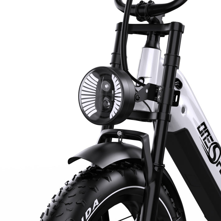 Onesport OT08 Pro 500W 20" Fat Bike Dual Batteries 1728Wh Step-through E-bike Support App