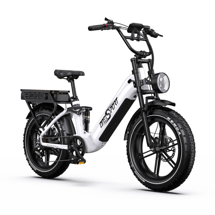 Onesport OT08 Pro 500W 20" Fat Bike Dual Batteries 1728Wh Step-through E-bike Support App