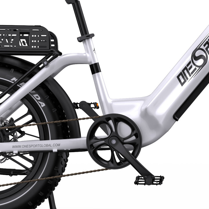 Onesport OT08 500W 20" Fat Bike 846Wh Step-through E-Bike Support App 48V 18Ah Battery