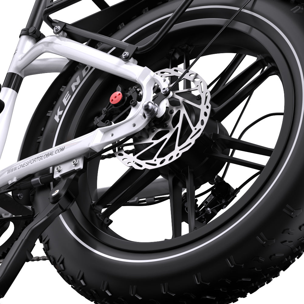 Onesport OT08 500W 20" Fat Bike 846Wh Step-through E-Bike Support App 48V 18Ah Battery