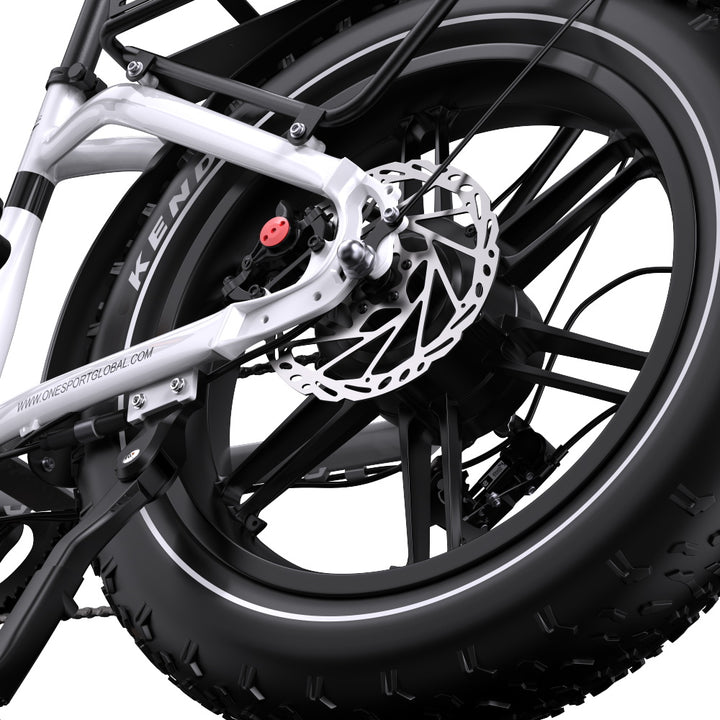 Onesport OT08 500W 20" Fat Bike 846Wh Step-through E-Bike Support App 48V 18Ah Battery