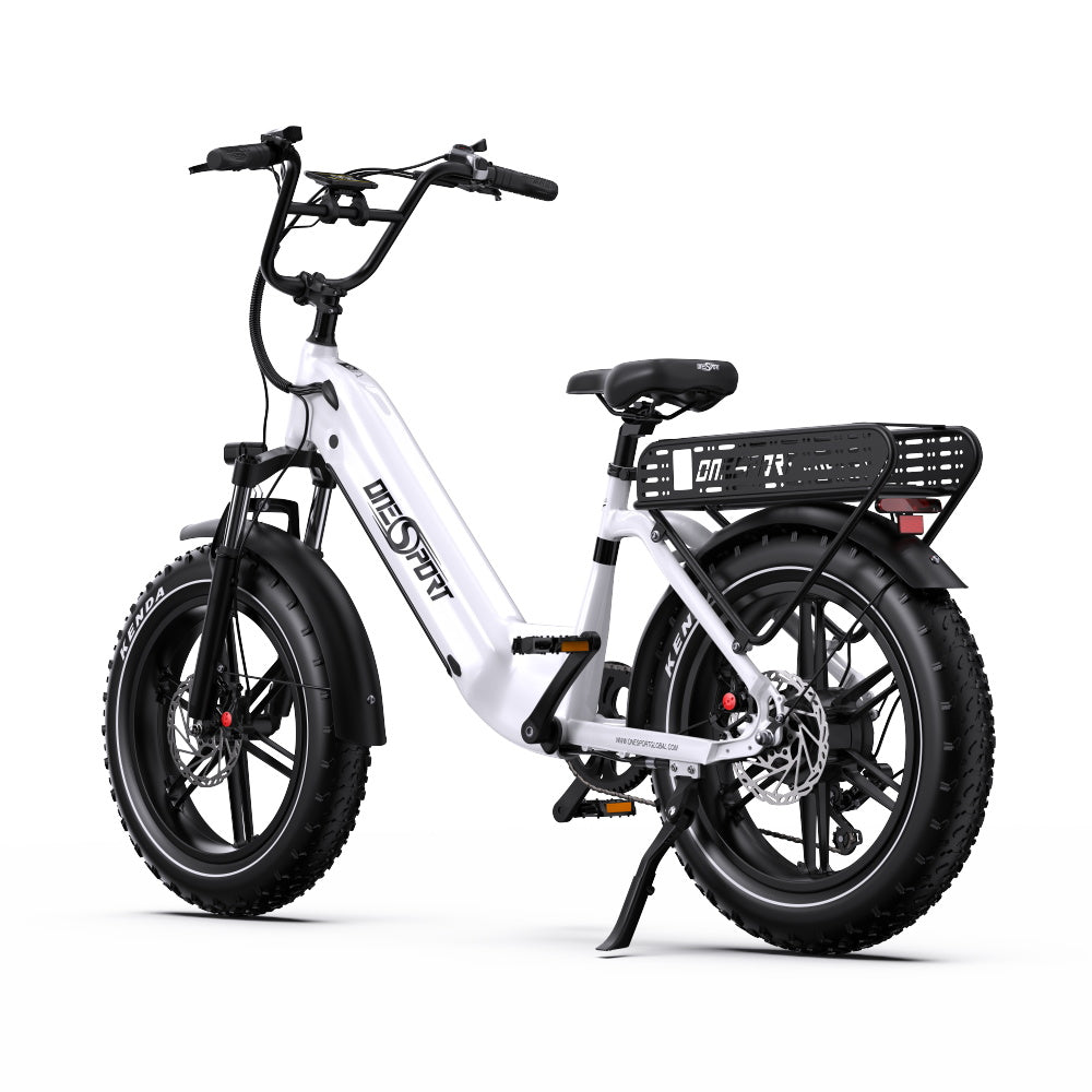 Onesport OT08 500W 20" Fat Bike 846Wh Step-through E-Bike Support App 48V 18Ah Battery