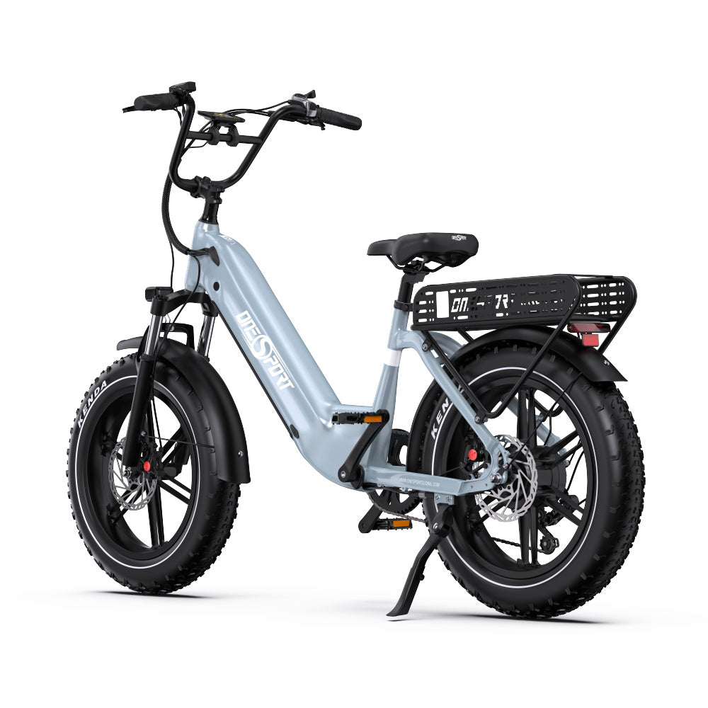 Onesport OT08 500W 20" Fat Bike 846Wh Step-through E-Bike Support App 48V 18Ah Battery