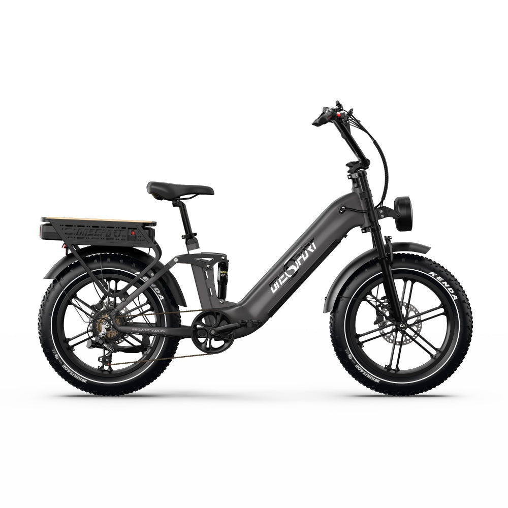 Onesport OT08 Pro 500W 20" Fat Bike Dual Batteries 1728Wh Step-through E-bike Support App