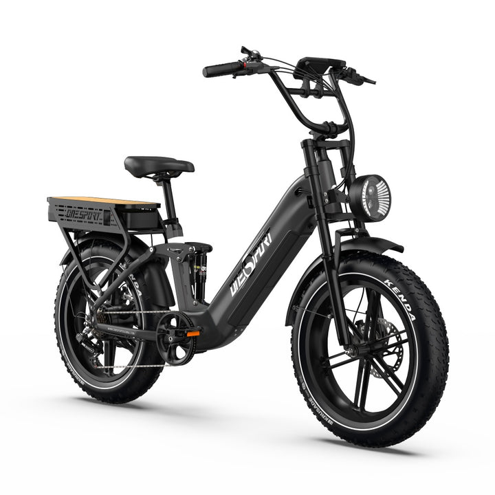 Onesport OT08 Pro 500W 20" Fat Bike Dual Batteries 1728Wh Step-through E-bike Support App