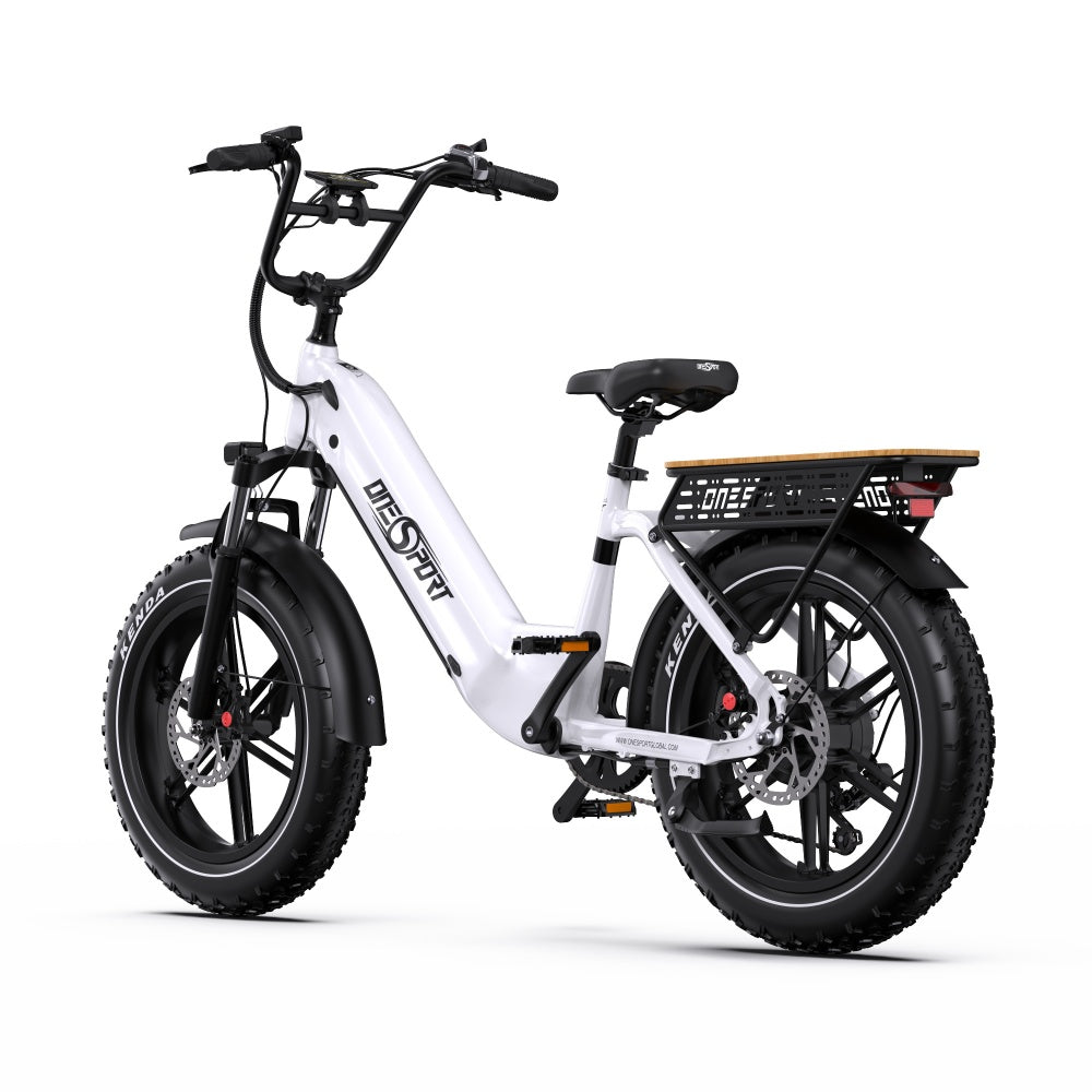 Onesport OT08 500W 20" Fat Bike 846Wh Step-through E-Bike Support App 48V 18Ah Battery