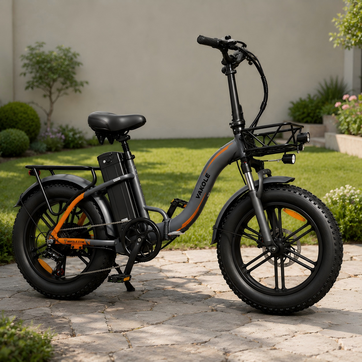 Vakole Y20 Pro 20" Fat Bike Vélo Électrique Pliable Polyvalent à Cadre Bas avec Batterie 48V 30Ah 1440Wh