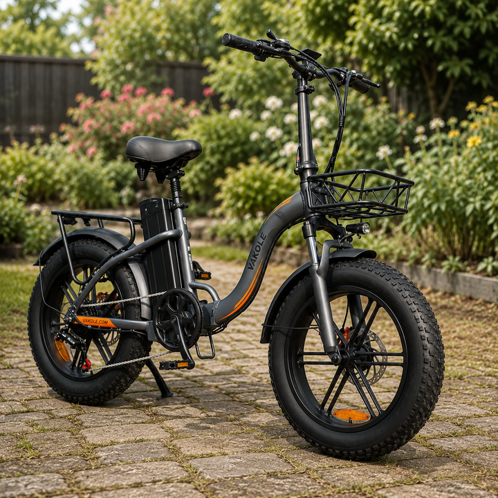 Vakole Y20 Pro 20" Fat Bike 1440Wh Foldable Step-through E-bike 48V 30Ah Battery