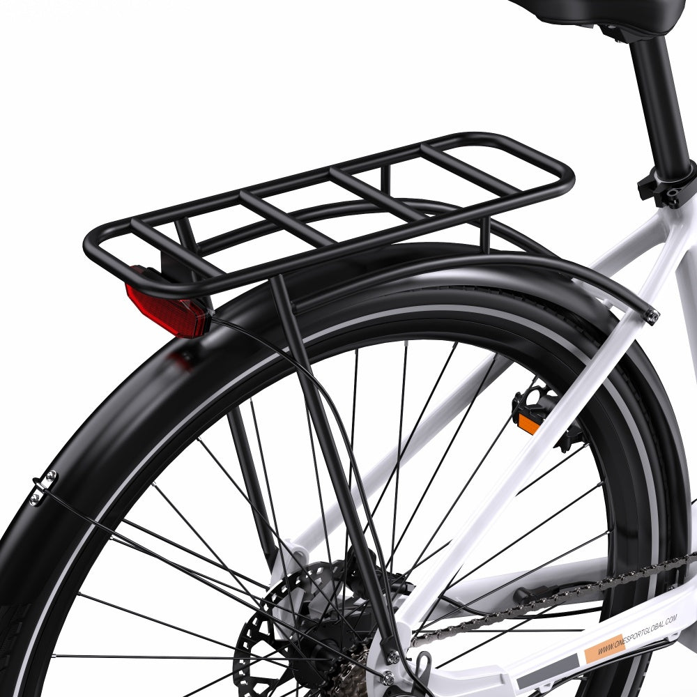 OneSport OT07 250W Bafang Keskivetomoottori 27" Trekking Bike City Sähköpyörä 36V 10.4Ah Akku