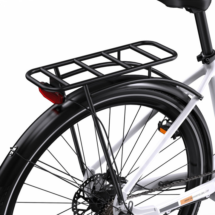 OneSport OT07 250W Bafang Keskivetomoottori 27" Trekking Bike City Sähköpyörä 36V 10.4Ah Akku