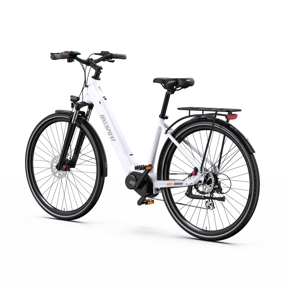 OneSport OT07 250W Bafang Keskivetomoottori 27" Trekking Bike City Sähköpyörä 36V 10.4Ah Akku