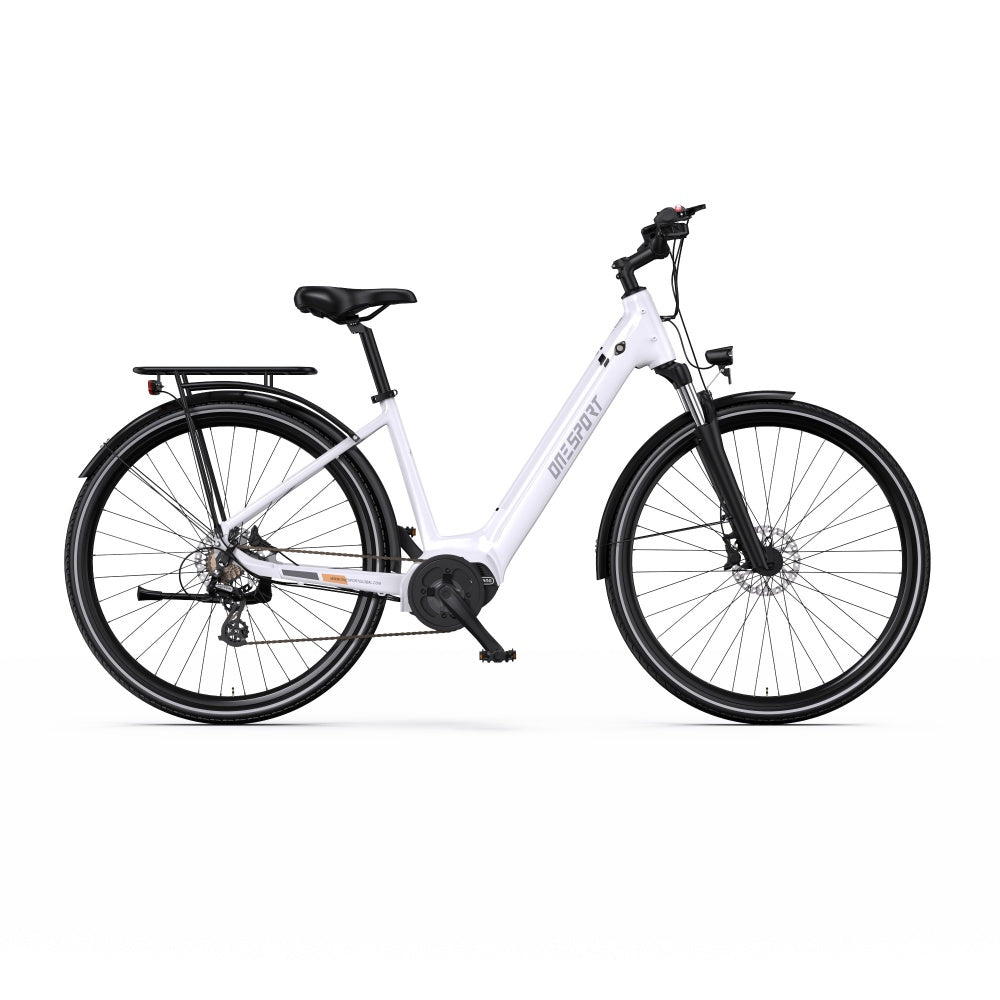 OneSport OT07 250W Bafang Keskivetomoottori 27" Trekking Bike City Sähköpyörä 36V 10.4Ah Akku